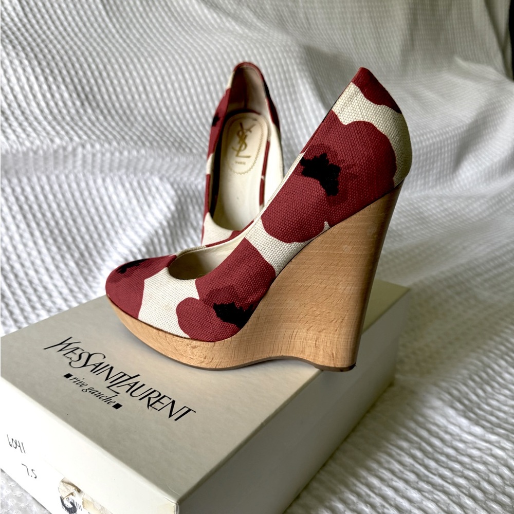 [YSL] Maryna “Poppy” Wedges | 37.5